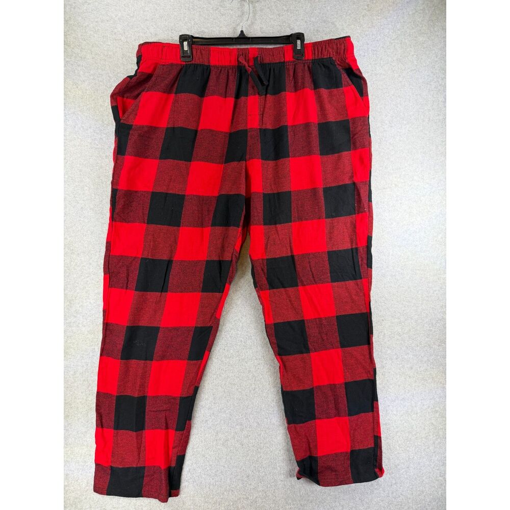 Old Navy Women’s XXL Red Black Buffalo Plaid Flannel Pajama Pants 3720